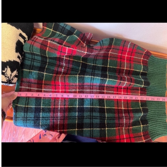 Polo by Ralph Lauren Vintage 100% Wool Plaid Crewneck Sweater Size XL - Picture 9 of 10